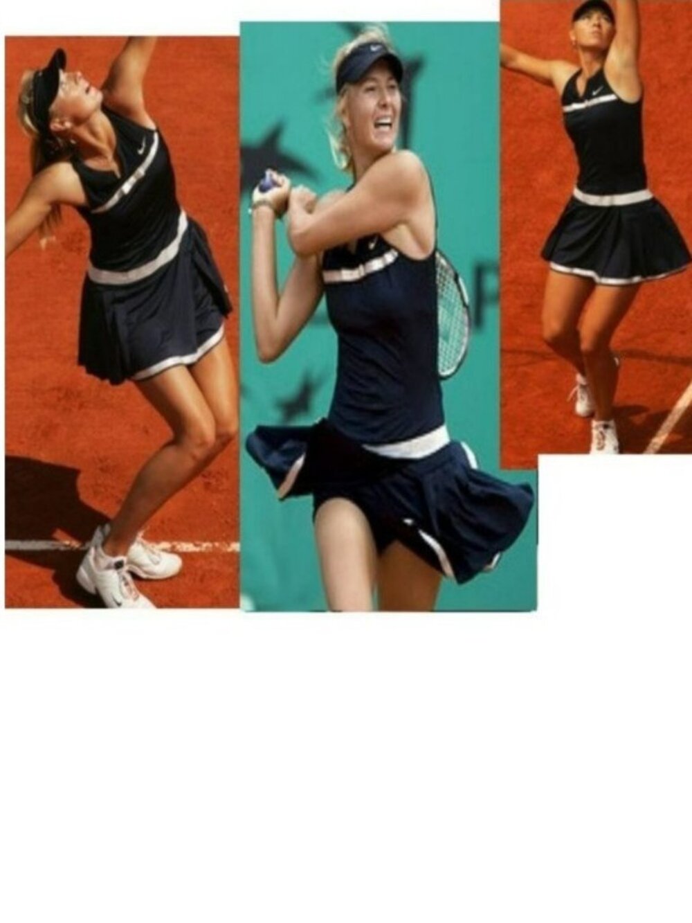 Nwt Nike Maria Sharapova Tennis Dress w BRA pleated skirt Navy Blue XS